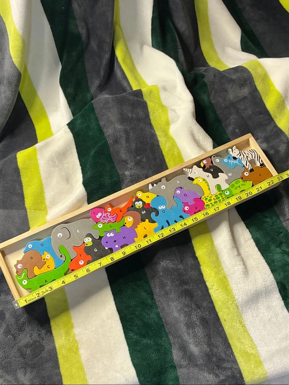 Multicolor Wooden Animal Stacking Puzzle - Kids Learning Toy